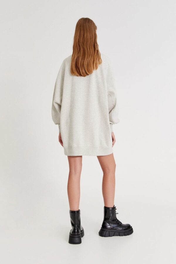 Long Sleeve Sweatshirt Dress - Görsel 2